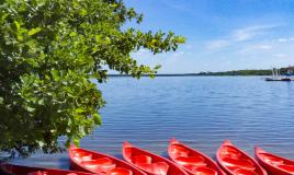 canoë au camping de Mimizan Lac